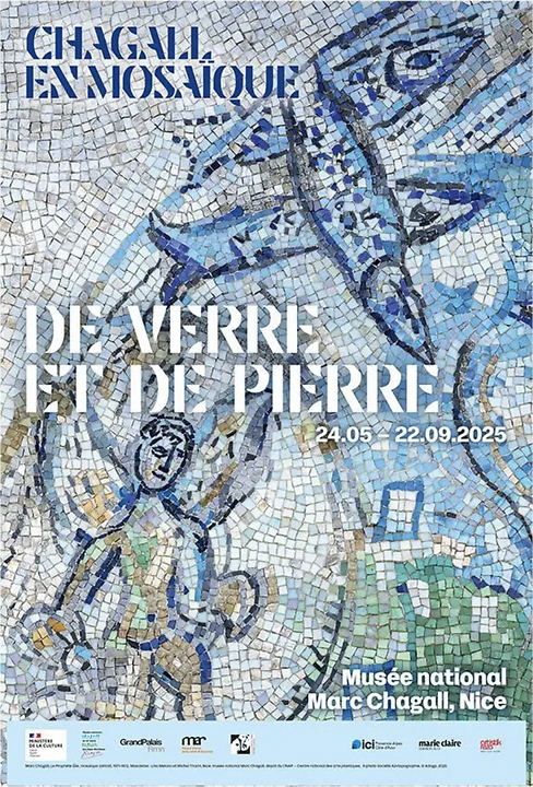 Glass and stone. Chagall in mosaic