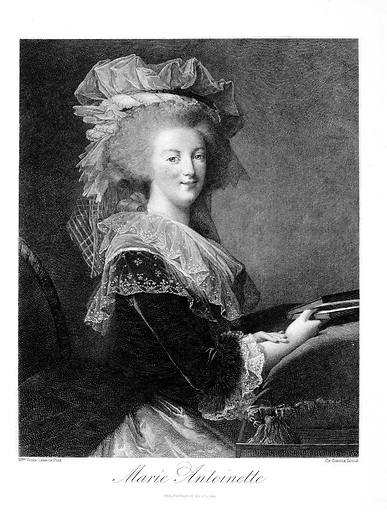 Portrait of Marie-Antoinette, in a bust - Elisabeth Vigée Le Brun