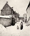 Paysage sous la neige - Antonio Georges Lopisgich