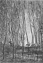 Les cerfs sous bois - Charles-François Daubigny