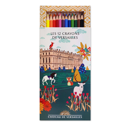 Boîte de 12 crayons de couleur - Versailles