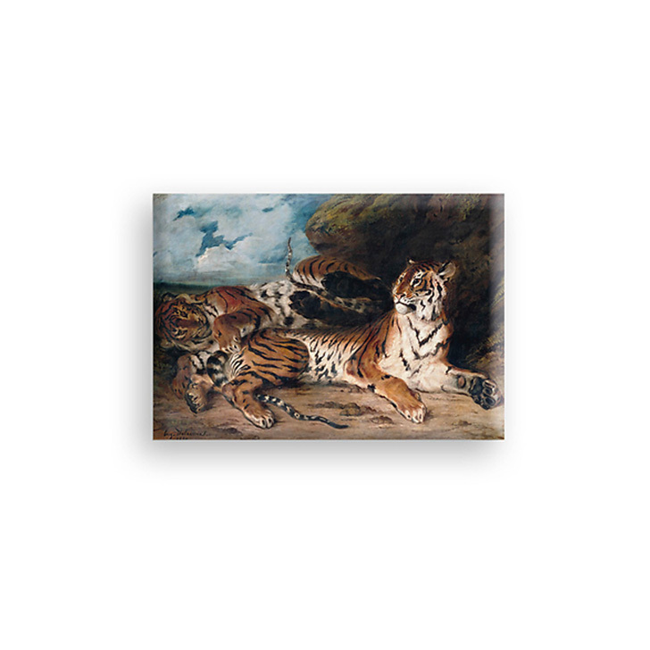 MAGNET DELACROIX JEUNE TIGRE EXPO LOUVRE DELACROIX