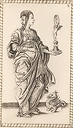 Prudencia, Card 35 in the decade of Cardinal Virtues and Geniuses of Life, Time and the Cosmos