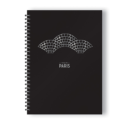 Spiral Notebook "Ville de Paris - Paris Cobblestones"