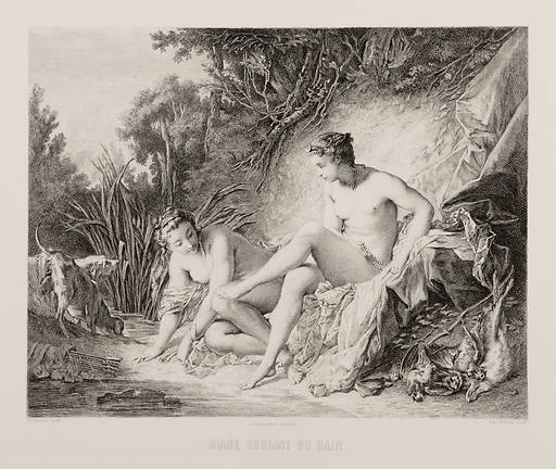 Diane getting out of the bath - Boucher
