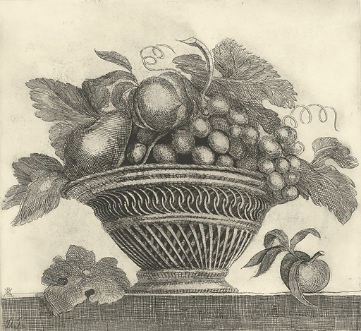 Estampe Panier de Fruits, Demetrios Galanis