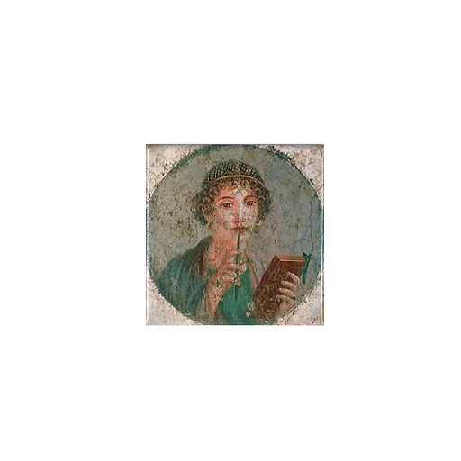 Pompeii - Portrait of a young woman called Sappho Magnet