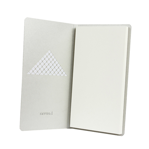 Silver pocket notebook - Louvre Pyramide