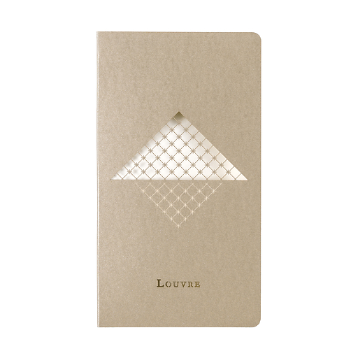 Champagne pocket notebook - Louvre Pyramide