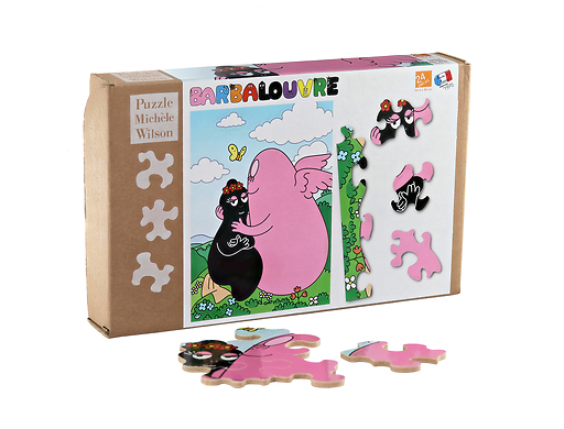 BarbaLouvre - Puzzle 24 pièces Barbapapa et Barbamama