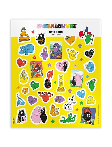 BarbaLouvre - 30 Stickers Barbapapa