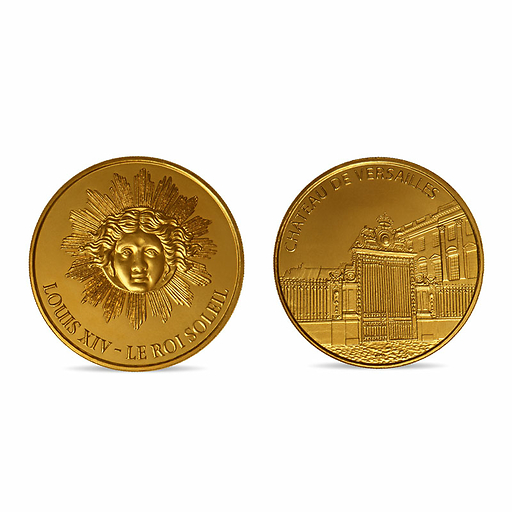 Médaille souvenir Château de Versailles - Louis XIV Le roi Soleil - Monnaie de Paris