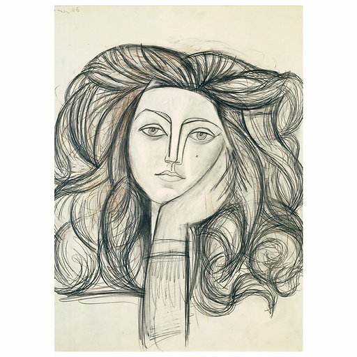 Affiche Pablo Picasso - Portrait de Françoise, 1946 - 50 x 70 cm