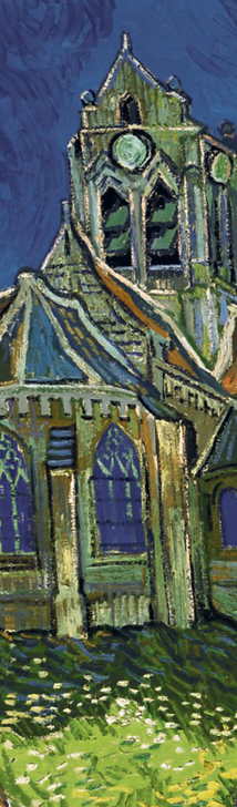 L'église d'Auvers-sur-Oise, vue du chevet (détail)