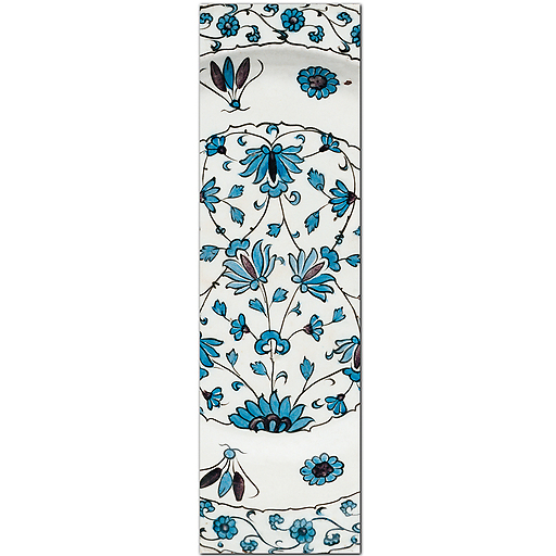Céramique d'Iznik - Plat à décor de fleurs stylisées (détail)