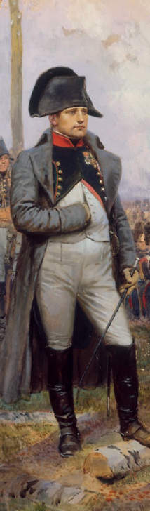 Napoléon1er et son état major regardant défiler les grenadiers de la garde impériale (détail)