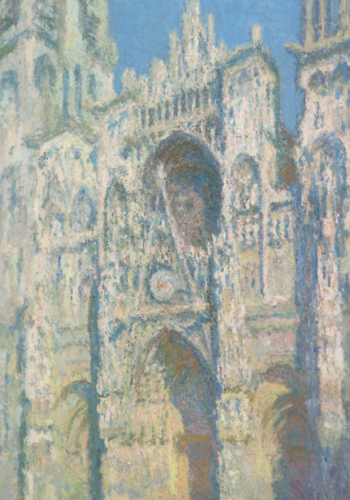 La cathédrale de Rouen. Le portail et la tour Saint-Romain, plein soleil