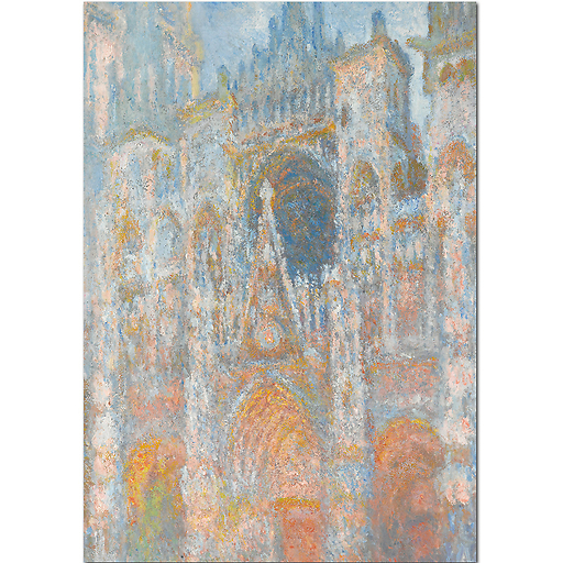 La cathédrale de Rouen. Le portail, soleil matinal