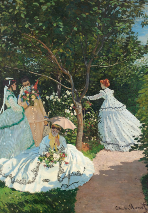 Femmes au jardin (détail)