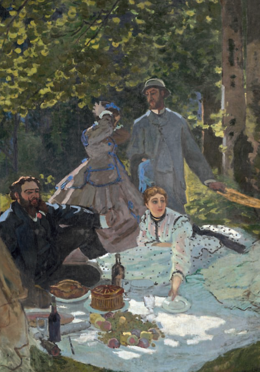 Le déjeuner sur l'herbe (fragment central)