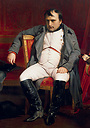 Napoléon 1er à fontainebleau le 31 mars 1814