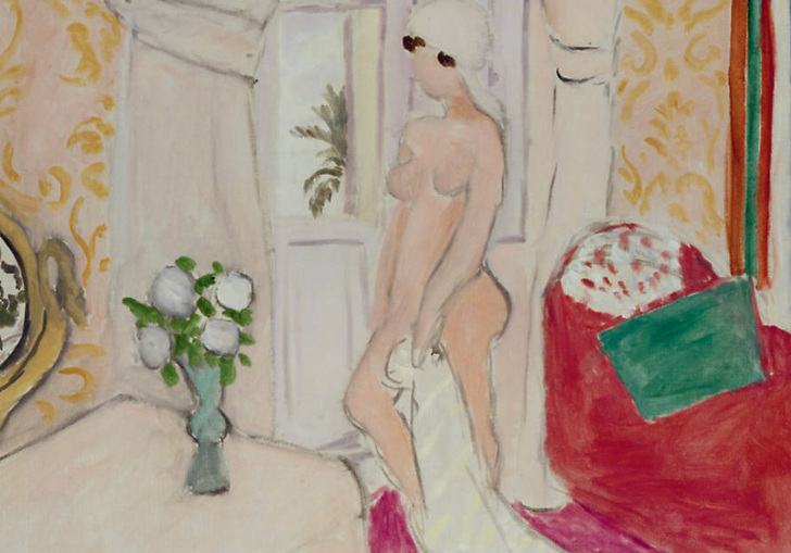 Le nu rose, ou la jeune fille et le vase de fleurs