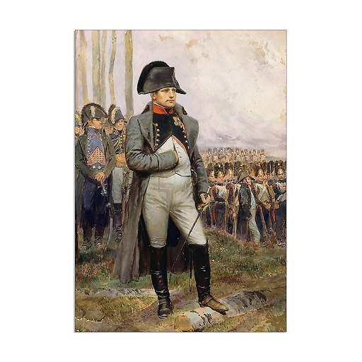 Napoléon 1er et son état major regardant défiler les grenadiers de la garde impériale (détail)