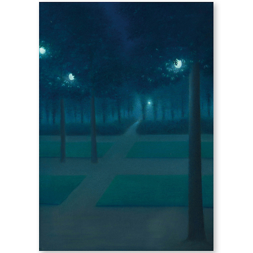 Nocturne au parc royal de Bruxelles (détail)
