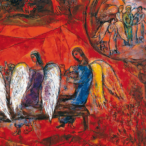 Abraham et les trois anges (détail)