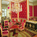 Château de fontainebleau - appartement intérieur : le salon de l'abdication