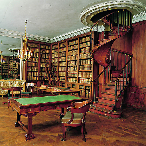 Château de fontainebleau - petits appartements : bibliothèque de l'empereur