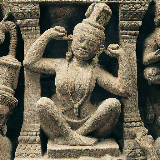 Scène du kumârasambhava (détail)