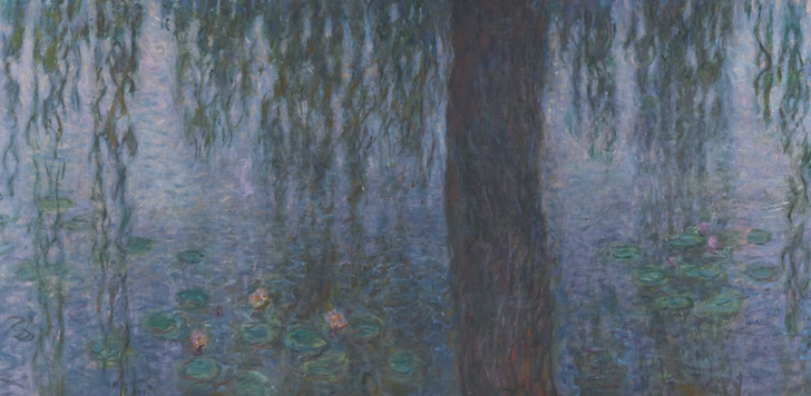 « Série des nymphéas » - le matin clair aux saules (détail)