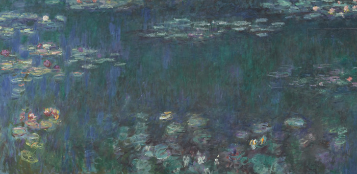 « Série des nymphéas » - reflets verts (détail)