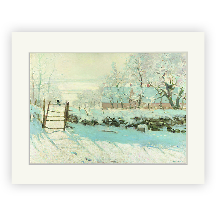 Reproduction sous Marie-Louise Claude Monet - La pie, entre 1868 et 1869