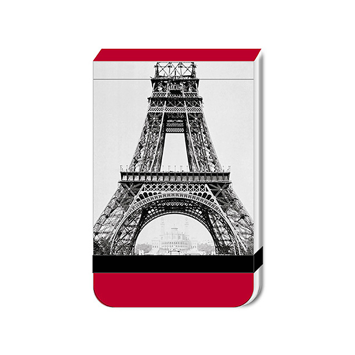 Calepin 6 x 9,5 cm "La construction de la tour Eiffel (détail)"