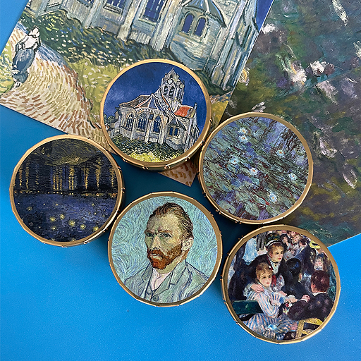 Boîte de bonbons saveur menthe Auguste Renoir - Bal du moulin de la Galette
