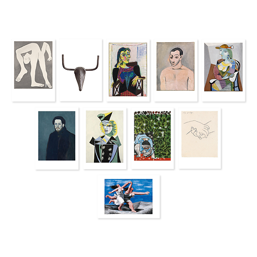 Lot de 10 cartes postales 14 x 20 cm - Célébration Picasso 1973-2023