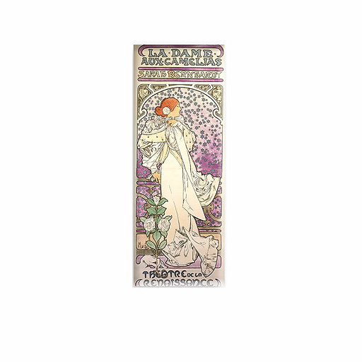 Magnet Alphonse Mucha - Sarah Bernhardt La Dame aux Camélias, 1896