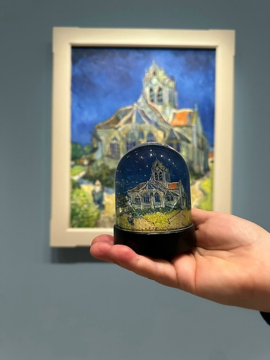 Boule à neige Vincent van Gogh - L'Église d'Auvers-sur-Oise