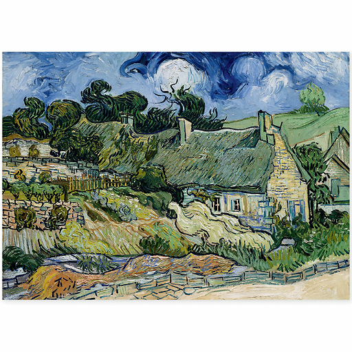 Affiche Vincent Van Gogh - Chaumes de Cordeville à Auvers-sur-Oise, 1890 - 50x70cm