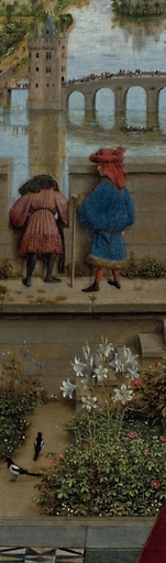 Marque-page Van Eyck - La Vierge et l'Enfant au chancelier Rolin (détail)