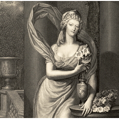 Engraving Marie Antoinette, Archduchess of Austria, Queen of France - Pierre-Alexandre Tardieu