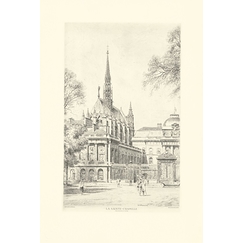 Engraving The Sainte-Chapelle - Louis Willaume
