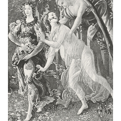 Engraving Spring Allegory - Botticelli