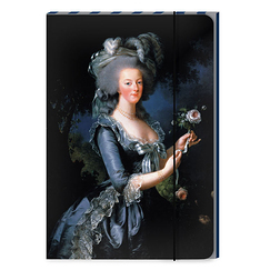 Folder 25 x 35 cm Vigée Le Brun - Portrait of Marie-Antoinette with the Rose
