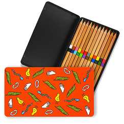Boîte 12 crayons de couleur duo Hiéroglyphes