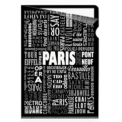 Paris Typo Clear file - A4
