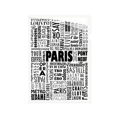 Paris Typo Clear file - A5