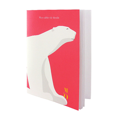 Pompon Polar Bear Sketching book